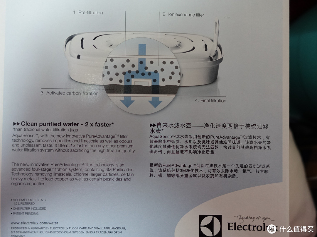 纯净之水，健康之源：评测Electrolux 伊莱克斯 EWFSJ3 滤水壶 1.6L