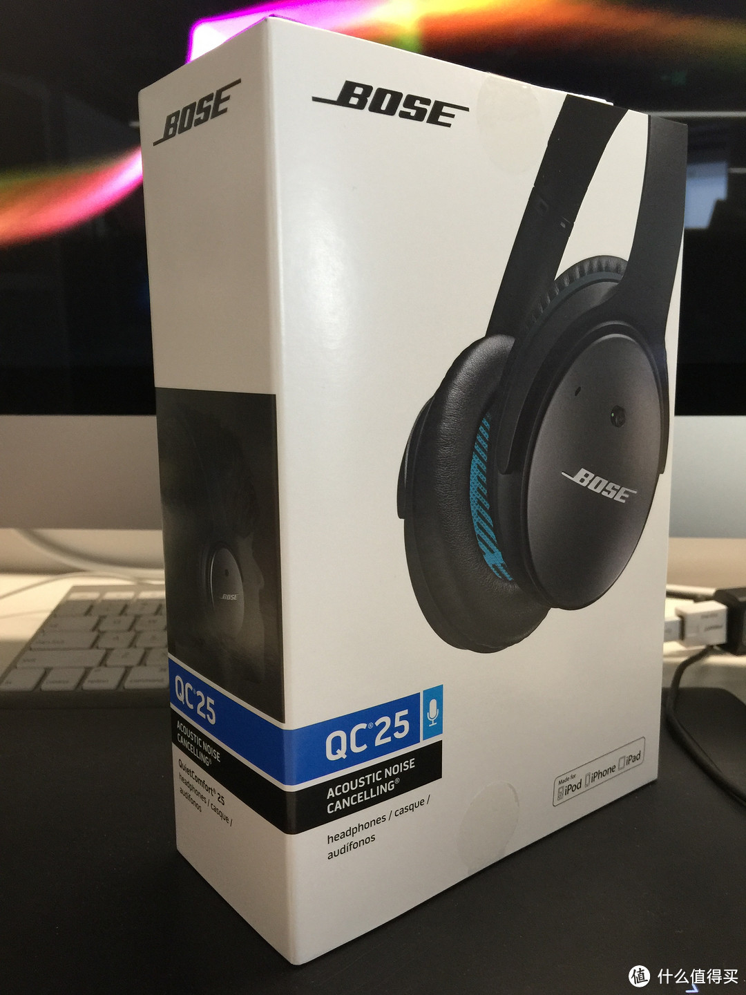 【我想静静】BOSE 博士 QC25主动降噪耳机开箱及与 OE2 听感比较