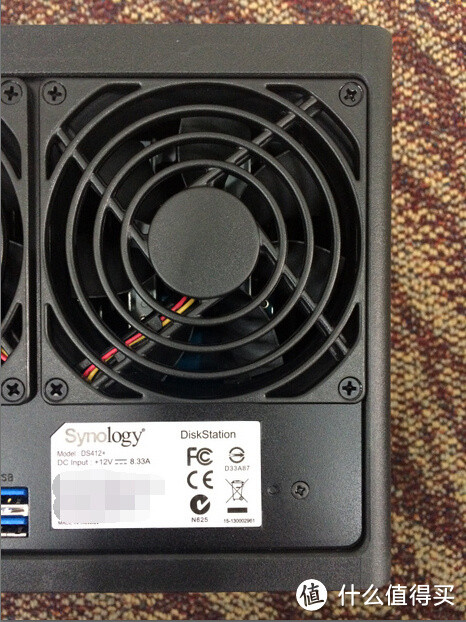 Synology 群晖 DS412+ 4盘位 NAS网络存储服务器