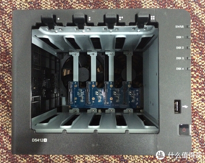 Synology 群晖 DS412+ 4盘位 NAS网络存储服务器