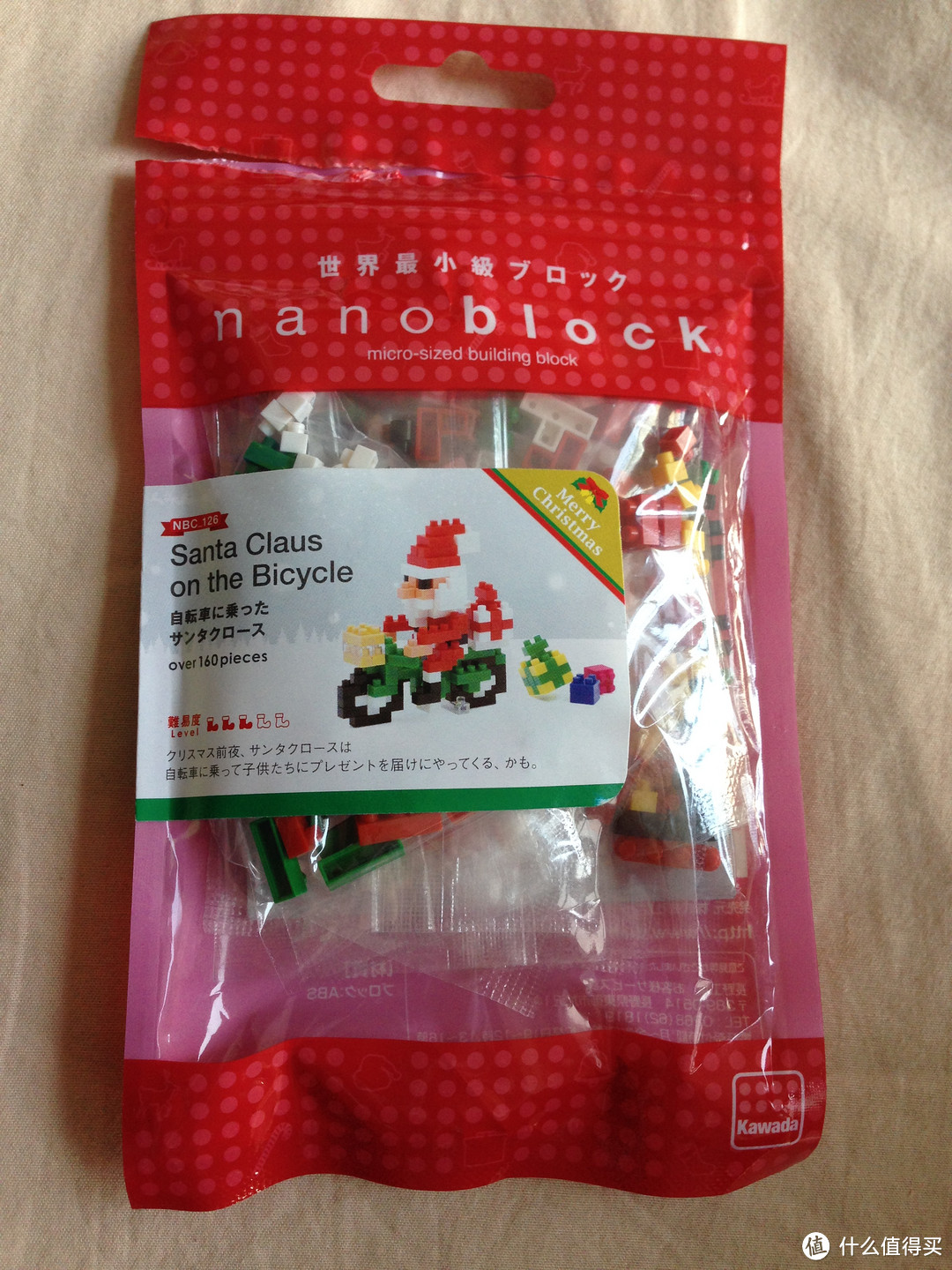 骑摩托车的圣诞老人：nanoblock 2014 圣诞限定系列 拼插积木