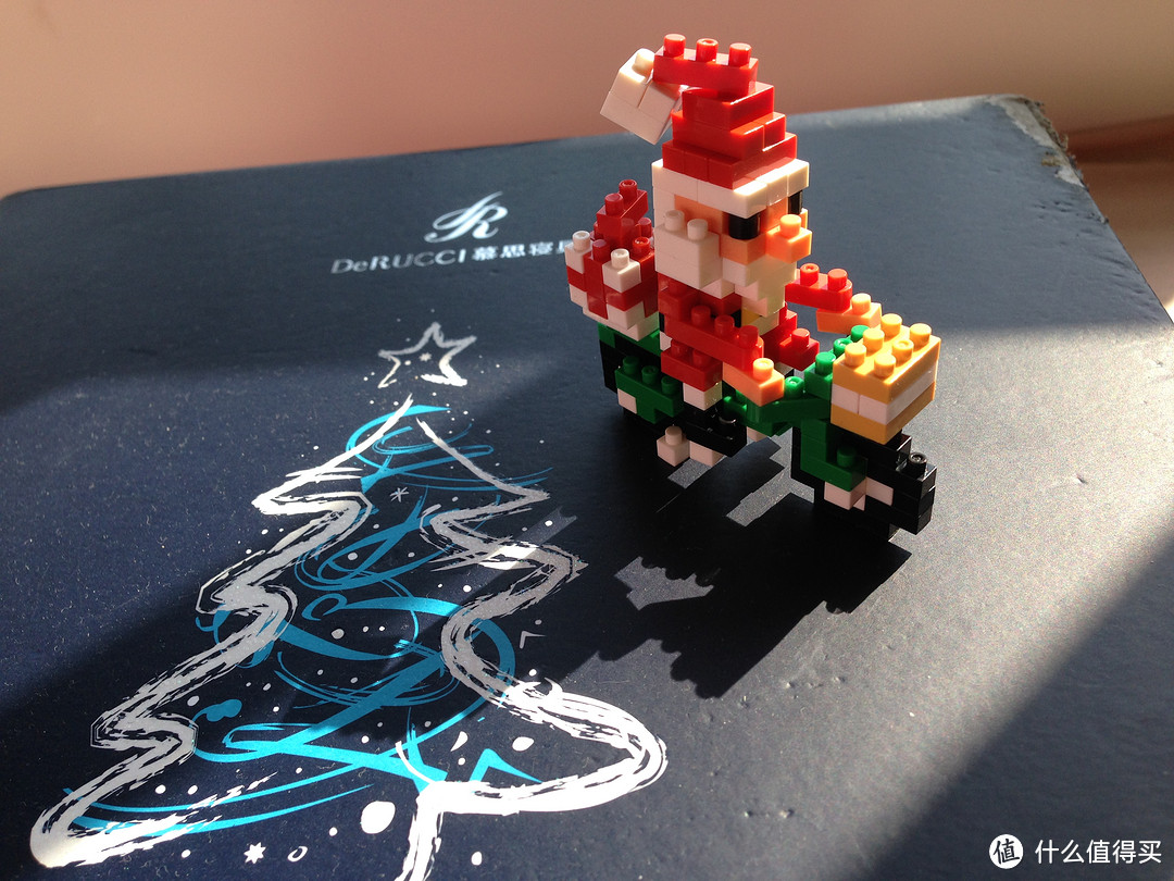 骑摩托车的圣诞老人：nanoblock 2014 圣诞限定系列 拼插积木