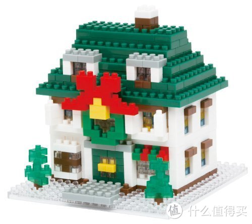 骑摩托车的圣诞老人：nanoblock 2014 圣诞限定系列 拼插积木