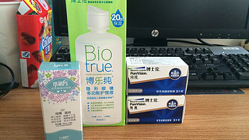 【真人秀】BAUSCH+LOMB 博士伦 纯视隐形眼镜（月抛型） & 博乐纯 护理液