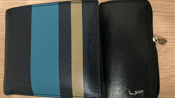 匆匆这年入的小玩意儿 篇五：Coach 蔻驰 男士蓝色短款两折钱包 & Vishark 鲨鱼 黑色皮钥匙包