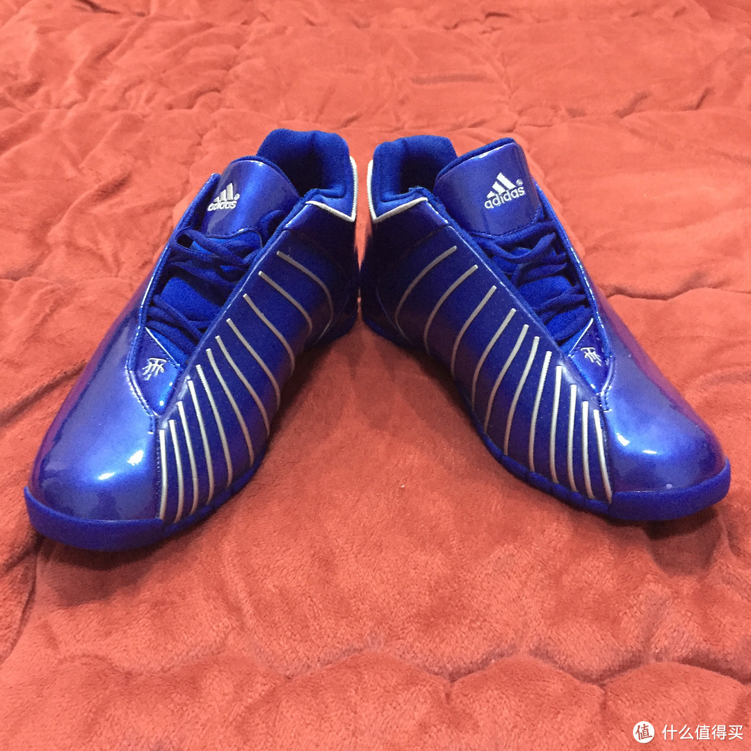 入个情怀：adidas 阿迪达斯 T-Mac 3 麦迪3蓝色漆皮版 GAG59 篮球鞋