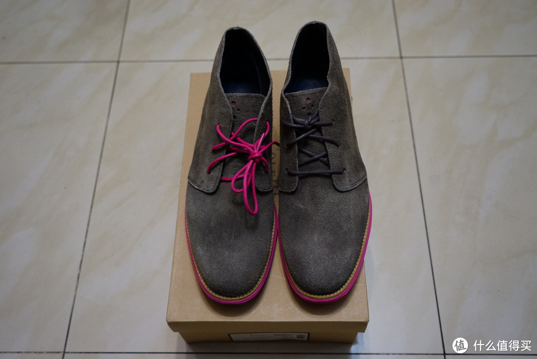 大码果然好粉嫩：Cole Haan LunarGrand Chukka 男款短靴 