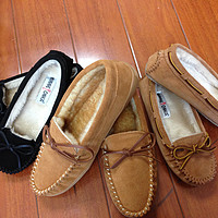 宅女的 Minnetonka 迷你唐卡 Cally Faux Fur Slipper 平底鞋