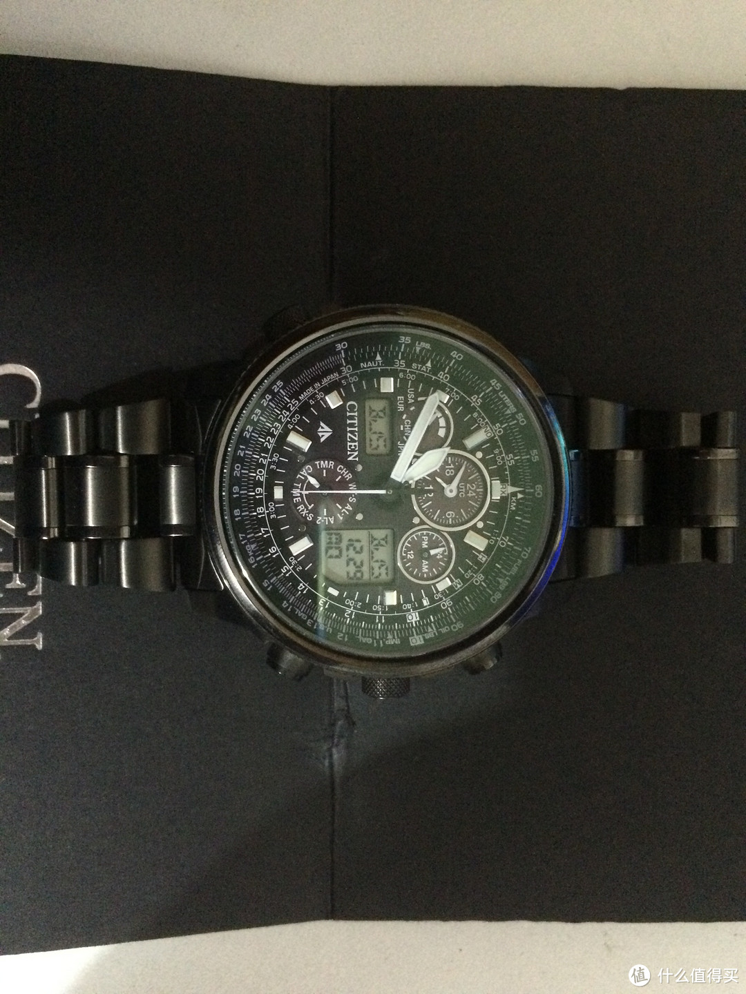 Citizen 西铁城 JY8025-59E 钛合金多局光动能电波腕表