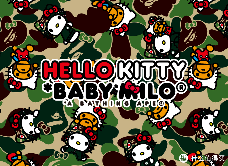 Baby Milo 与 Hello Kitty 互换头饰：Bape 牵手 Hello Kitty 最新联名系列即将上市