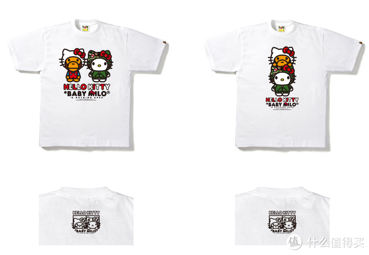 Baby Milo 与 Hello Kitty 互换头饰：Bape 牵手 Hello Kitty 最新联名系列即将上市