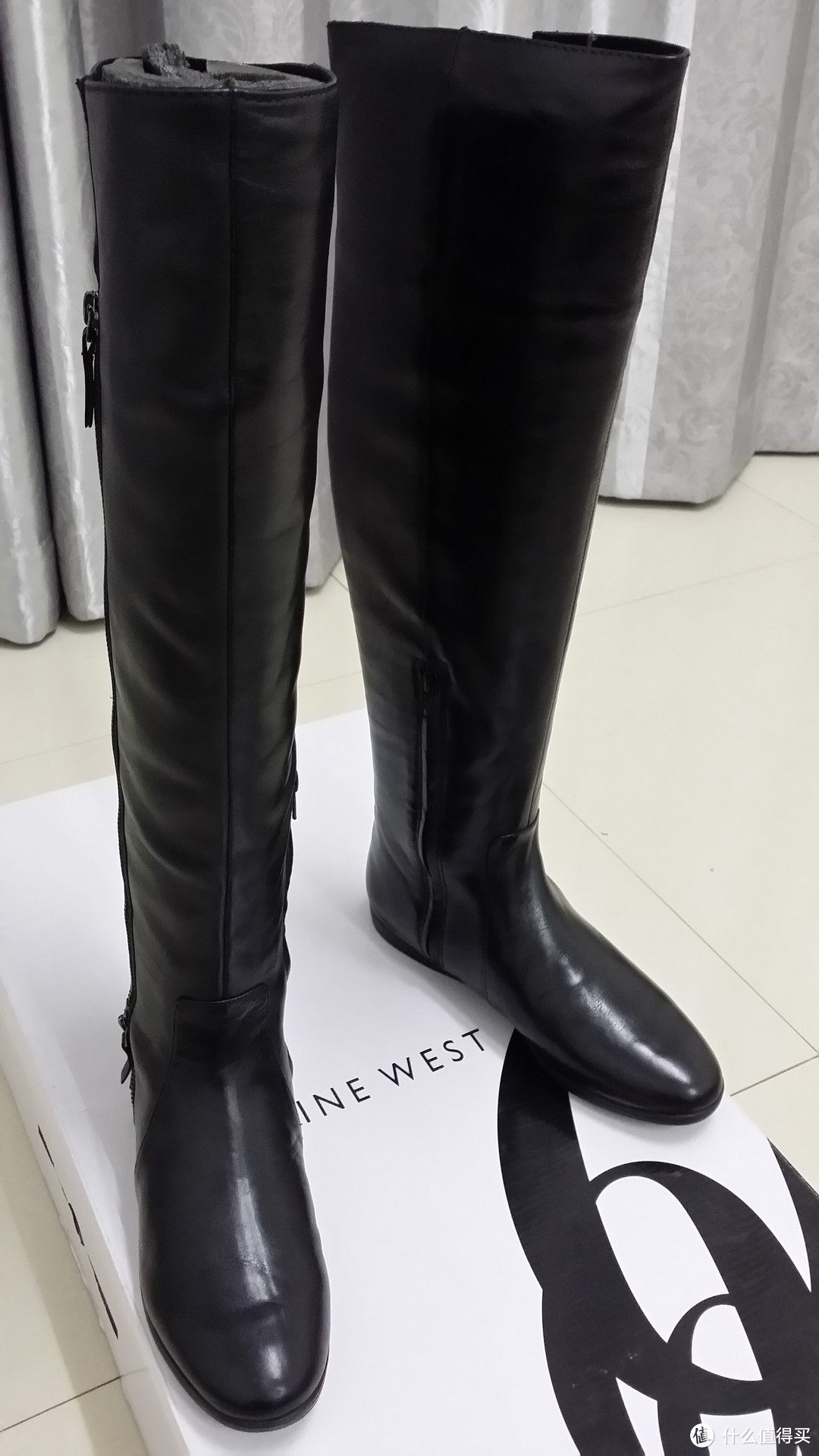 【2014圣诞特别征稿】致宝贝媳妇 我们一起走下去：Nine West 玖熙 Tomoko 女士高筒靴