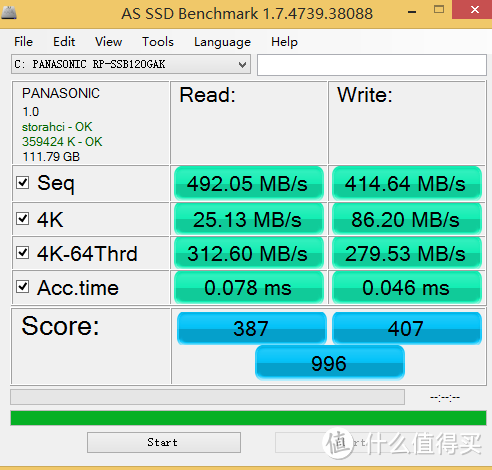 你值得拥有：Panasonic 松下 120G 2.5英寸 SATA-3 SSD固态硬盘