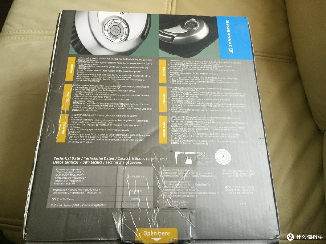 Sennheiser 森海塞尔 PXC 450 Active Noise-Canceling 降噪耳机