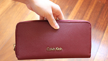 美亚直邮：Calvin Klein CK女款拉链长钱包