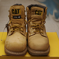 CAT Caterpillar 卡特彼勒 Second Shift Boot CAT男款黄靴 软头VS钢头 实物开箱对比