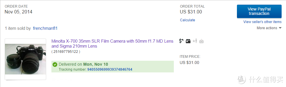 【ebay好物分享会】KONICA MINOLTA 柯尼卡美能达 X700 胶片相机