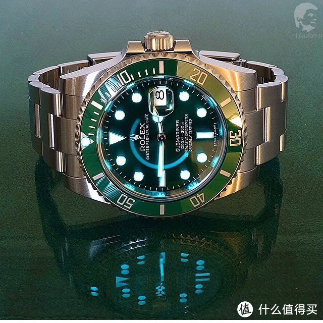 那一抹目眩神迷的绿：ROLEX 劳力士 绿水鬼 116610LV 机械腕表