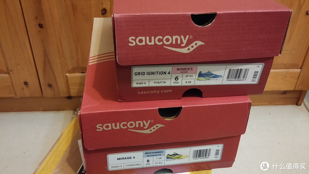 Saucony 索康尼 Mirage 4 & Ignition 4男款跑鞋