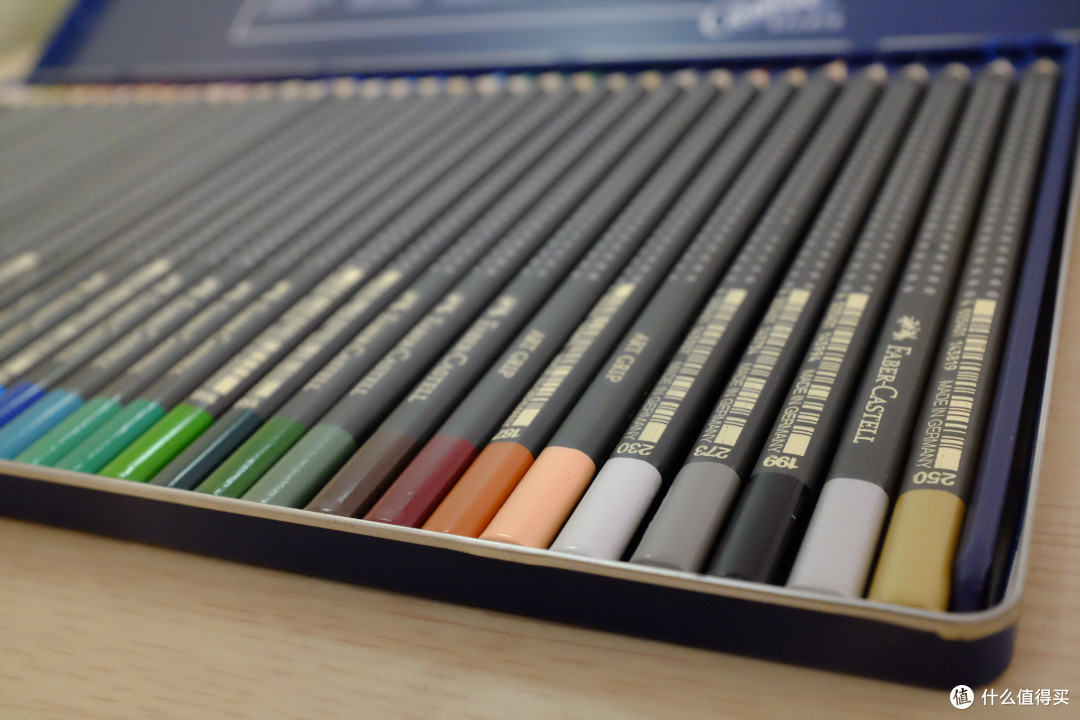 最好的生日礼物:FABER-CASTELL 辉柏嘉 蓝盒点阵60色水溶彩铅和36色油性彩铅