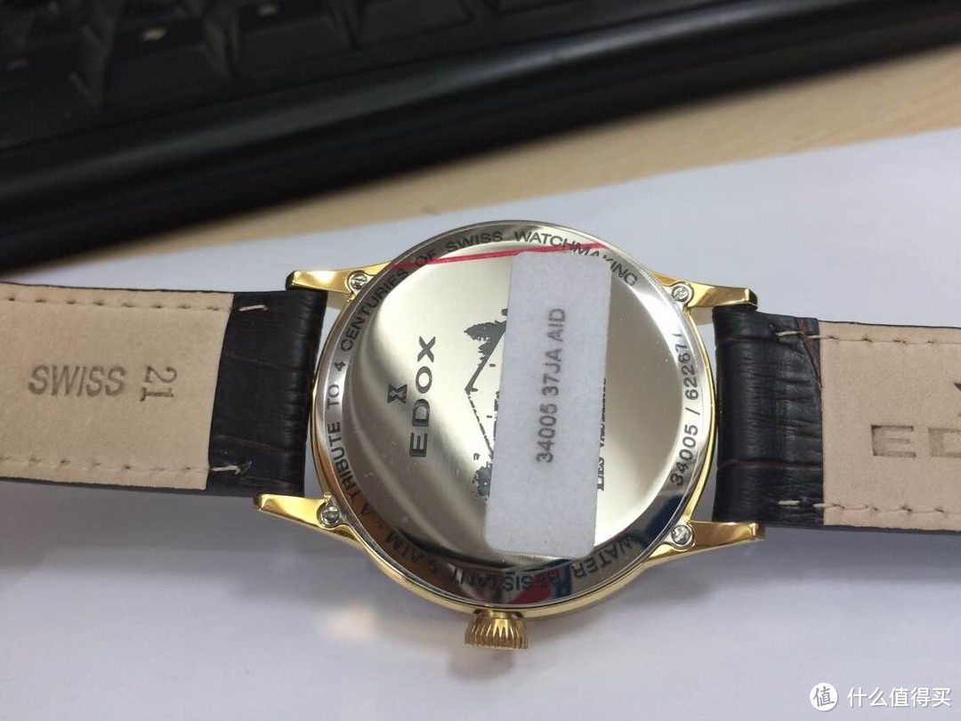 小众之选，另类土豪金：EDOX 依度 Les Vauberts系列 Day Retrograde 34005-37JA-AID 男款计时腕表