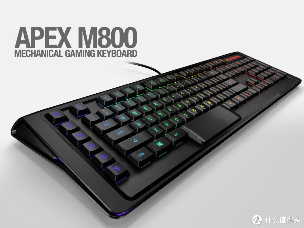 自主研发机械轴是趋势：赛睿 发布 APEX M800 RGB背光机械键盘