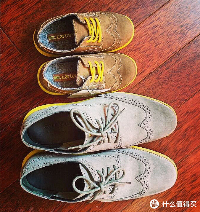 上阵父子兵：Carter's 卡特 Match-C Sneaker 雕花童鞋