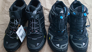 为ADIDAS户外鞋正身：adidas Outdoor TFX *级GTX  VS  adidas Outdoor TFs 舒适软壳