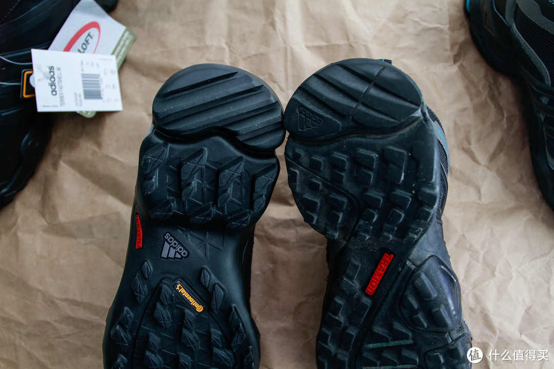 为ADIDAS户外鞋正身：adidas Outdoor TFX *级GTX  VS  adidas Outdoor TFs 舒适软壳