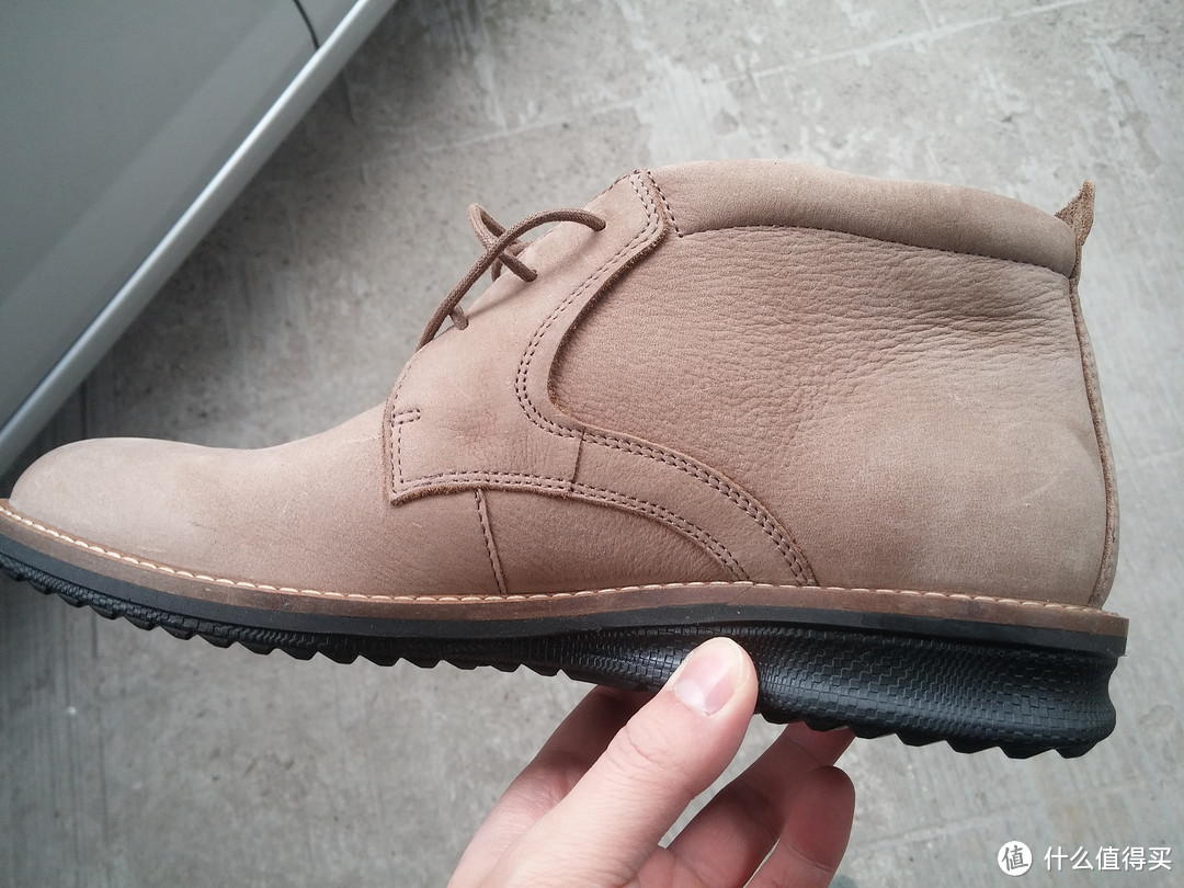 还要啥沙漠靴！ ecco 爱步 Countoured Chukka 男款真皮踝靴