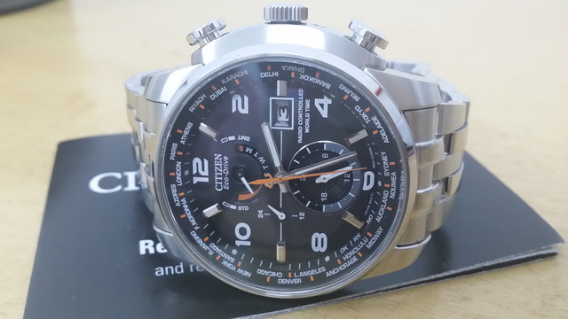 又买表:citizen 西铁城 eco-drive at9010-52e 光动能腕表