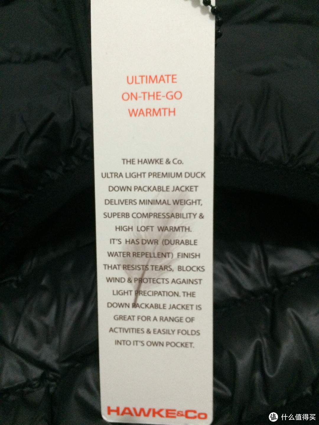 抓住2014的最后一单：Hawke & Co 男士排骨羽绒夹克 Packable Down Puffer Jacket