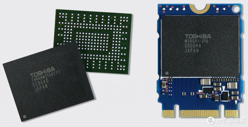 重量仅1克：TOSHIBA 东芝 推出首款单封装 PCI-E 硬盘