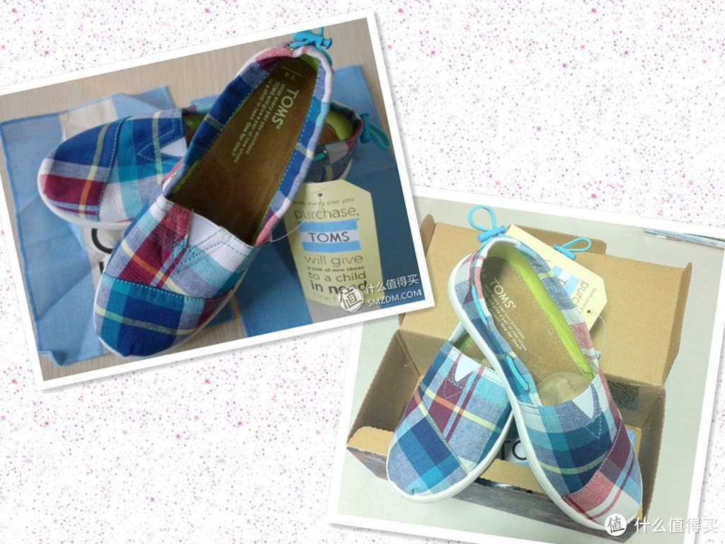TOMS Classics Turquoise Butterifly 舒适平底布鞋
