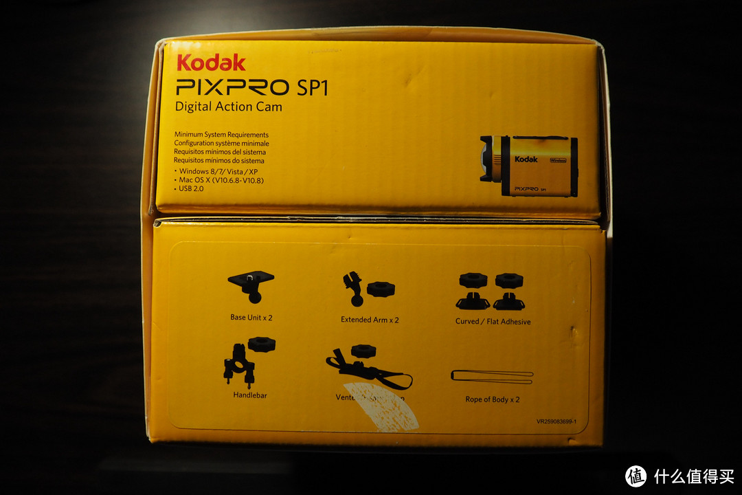 海淘 Kodak 柯达 SP-1 可换镜头运动摄像机 开箱评测