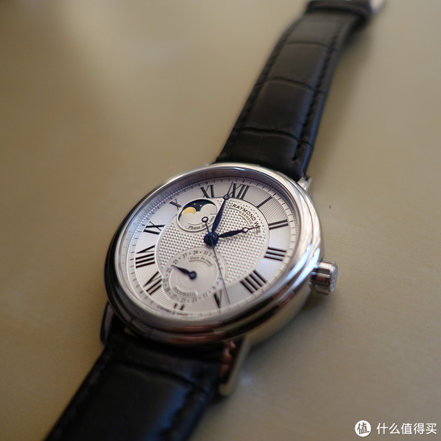 辛苦一年，送自己的新年礼物：RAYMOND WEIL 蕾蒙威 Maestro 经典大师系列 2839-STC-00659 银色机械月相男表