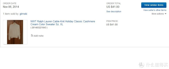 【ebay好物分享会】RalphLauren 拉夫·劳伦 女式羊绒毛衣