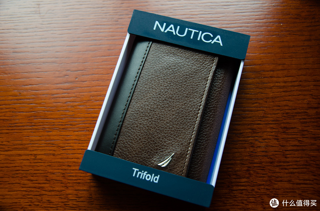 体验美亚DHL的极速：NAUTICA 诺帝卡 Milled Trifold 男款真皮钱包