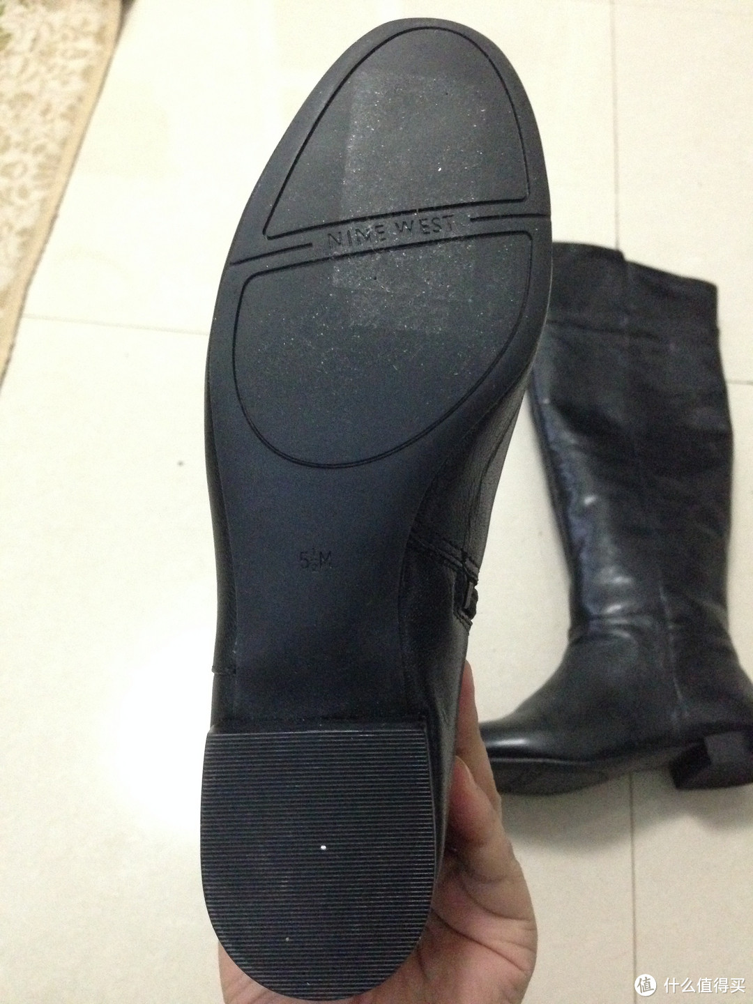 ebay直邮Nine West 玖熙 Patty Cake真皮过膝长筒靴