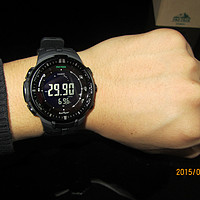 入手自己的第一块手表：CASIO 卡西欧 PRW-3000-1ACR 男款登山腕表开箱，附简单使用感受