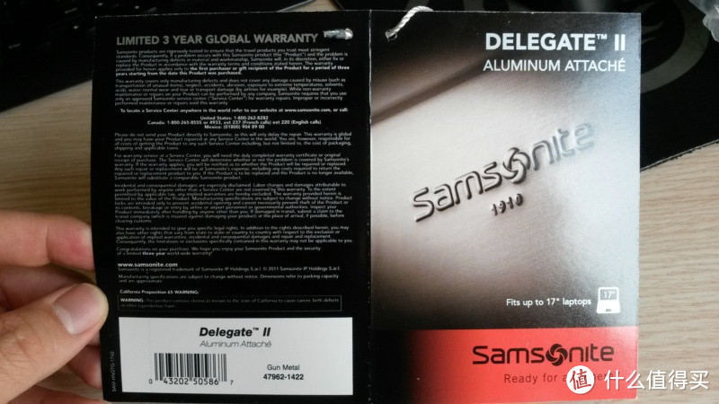 剁手节Samsonite 新秀丽美国 官网购入 Delegate Ii Aluminum Attache 铝质密码箱