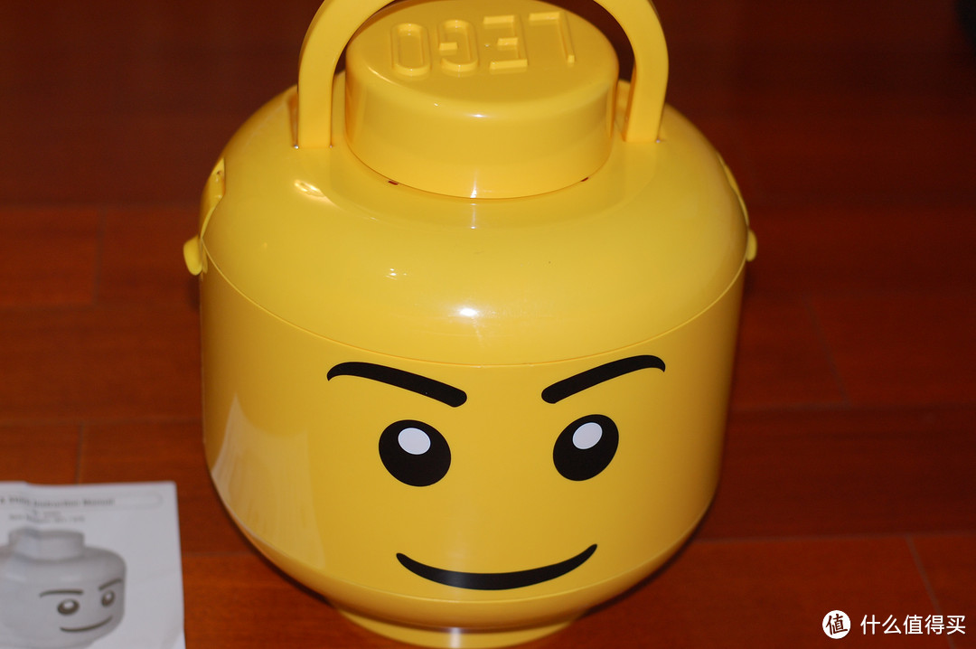 大头大头，下雨不愁：小盆友的LEGO 乐高 笑脸大头 收纳罐 零件桶