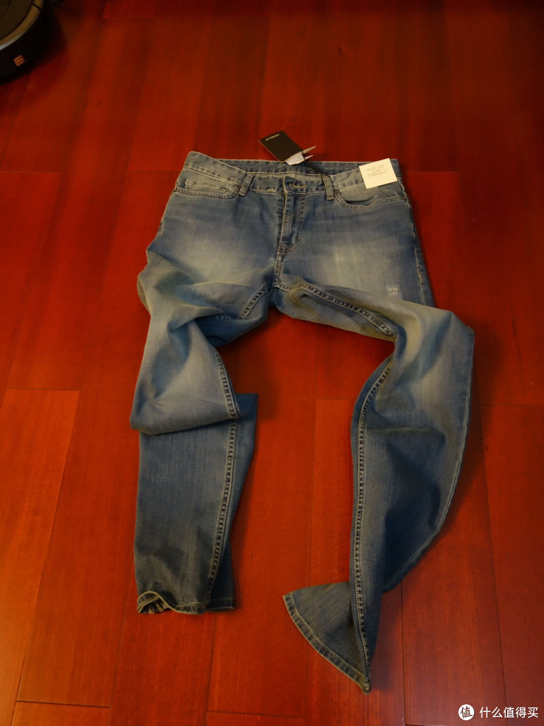 美亚直邮 Calvin Klein Jeans Slim Straight Jean 男款银蓝色修身牛仔裤