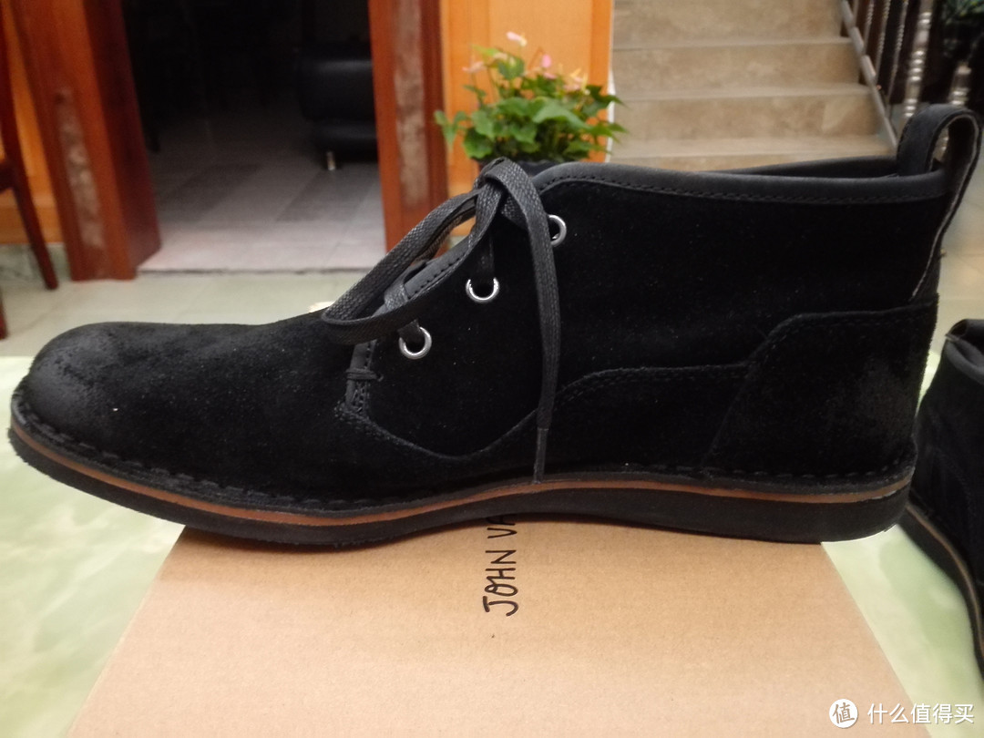 老婆大人的“礼物”：John Varvatos Star B Chukka 皮靴