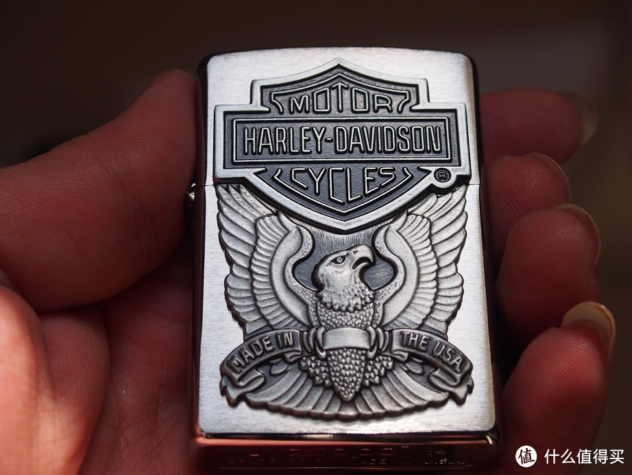 Zippo 芝宝 Harley-Davidson Eagle/Logo Emblem 浮雕打火机