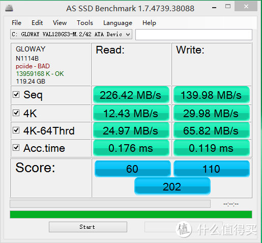 Win8 平板更换NGFF硬盘：Gloway 光威 M.2 2242 128G SSD