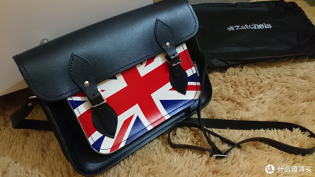 英国亚马逊购入zatchels 剑桥包英国国旗款 女士单肩包 什么值得买