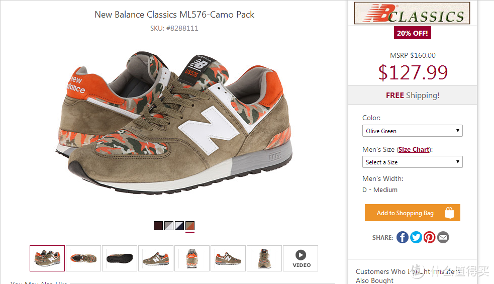 新入NB坑：new balance 新百伦 Classics ML576 Camo Pack 男款限量迷彩版复古运动鞋