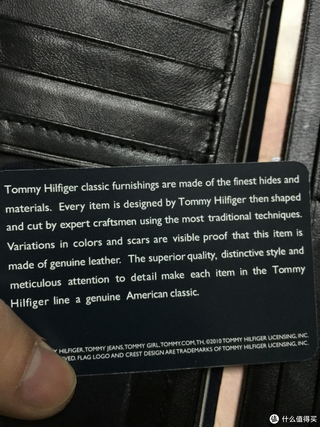 TOMMY HILFIGER Polished Lamb Pocket Secretary 男士长款钱包