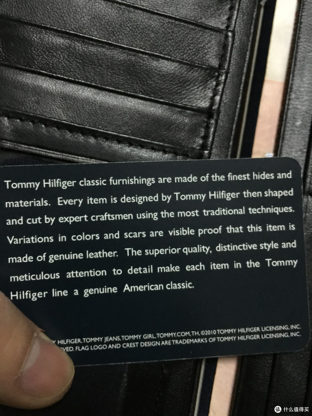 TOMMY HILFIGER Polished Lamb Pocket Secretary 男士长款钱包